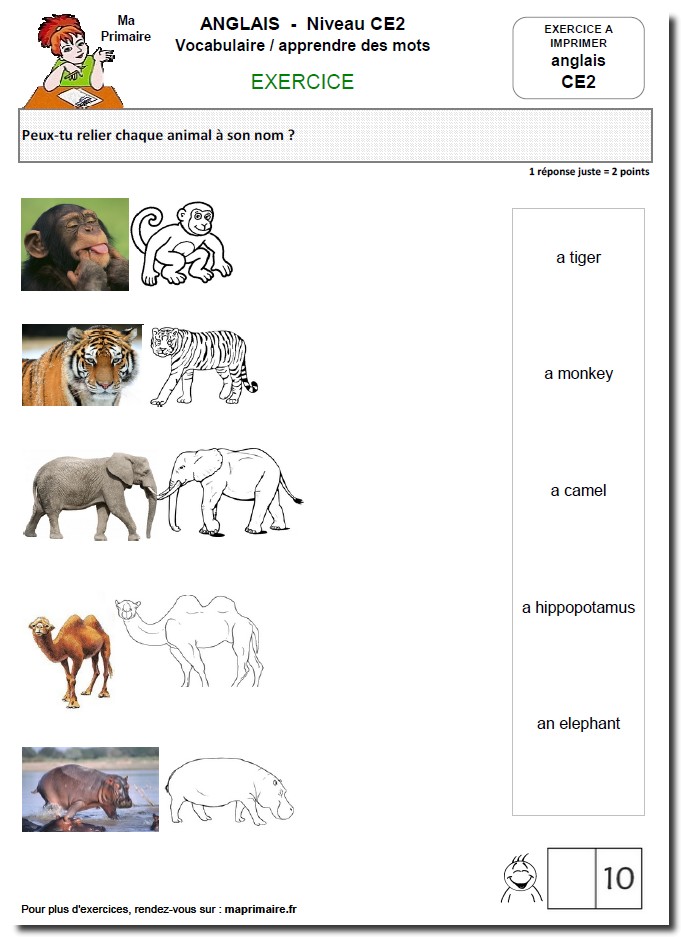 Evaluation D Anglais Ce2 Hhc19 Napanonprofits